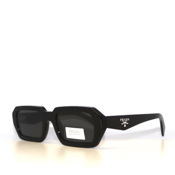 Prada SPRA12SS 12 16K08Z Black Gray Dark Gray Sunglasses A12S